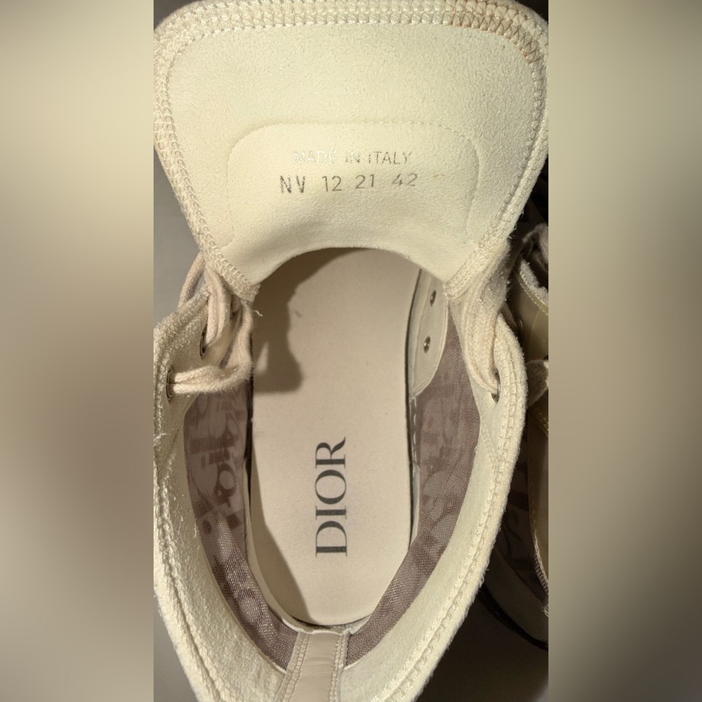Dior B23 Oblique High-Top Sneakers – Brown/Beige Monogram - Picture 7 of 14